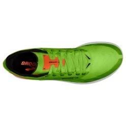 BROOKS Unisex Draft XC Spike - Green Grecko/Red Orange/White- Regular (D) -Sport Footwear Shop 100039 308 O Draft XC