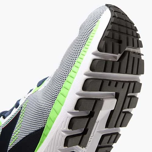 Diadora Men's Mythos Blushield Vigore Running Shoe - White/Black Iris/Neon Mint - Regular (D) 6 Diadora Men's Mythos Blushield Vigore Running Shoe - White/Black Iris/Neon Mint - Regular (D) - Image 4