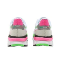 Diadora Women's Atomo V7000 Running Shoe - White/Green Fluo/Pink Fluo -Sport Footwear Shop 101.179068 D0250 20 HR
