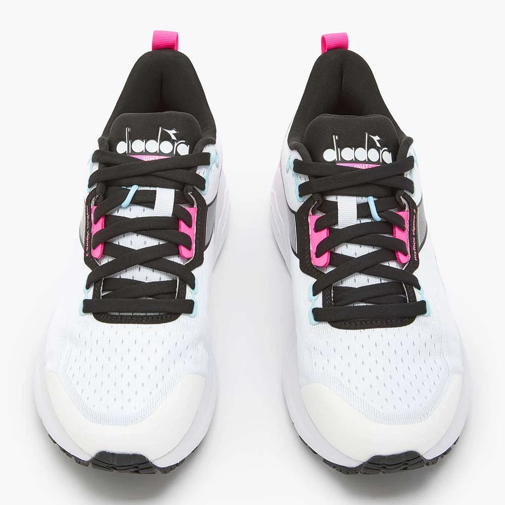 Diadora Women's Vigore 2 Running Shoe - White/Pink Fluo/Black - Regular (B) 6 Diadora Women's Vigore 2 Running Shoe - White/Pink Fluo/Black - Regular (B) - Image 4