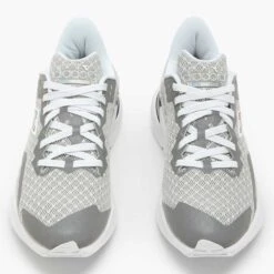 Diadora Women's Mythos BlushieldVolo 3 Glam Running Shoe - Silver DD/White - Regular (B) -Sport Footwear Shop 101.179086 C1379 50 HR