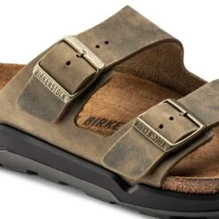 Birkenstock Men's Arizona Rugged Sandal - Faded Khaki - Regular -Sport Footwear Shop 1018463 detail 1