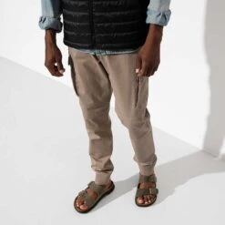 Birkenstock Men's Arizona Rugged Sandal - Faded Khaki - Regular -Sport Footwear Shop 1018463 f look m