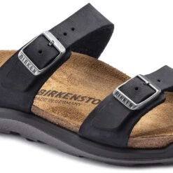 Birkenstock Women's Sierra Oiled Leather Sandal - Black - Regular/Wide -Sport Footwear Shop 1018704 detail 1