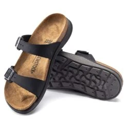 Birkenstock Women's Sierra Oiled Leather Sandal - Black - Regular/Wide -Sport Footwear Shop 1018704 sole