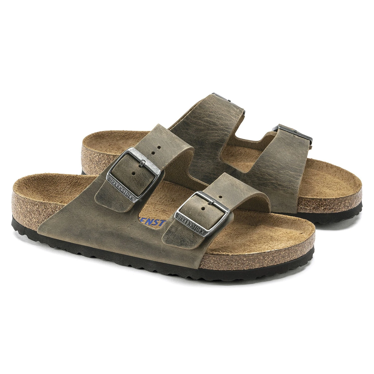 Birkenstock Arizona Soft Footbed Faded Khaki Oiled Nubuck Leather- Regular/Wide 6 Birkenstock Arizona Soft Footbed Faded Khaki Oiled Nubuck Leather- Regular/Wide - Image 4