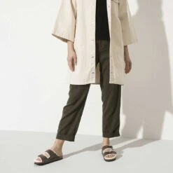 Birkenstock Arizona Shearling Sandal - Habana Natural- Medium/Narrow -Sport Footwear Shop 1021049 f look f