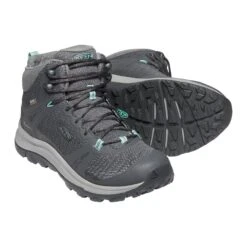 Keen Women's Terradora II Mid Waterproof Hiking Boot - Magnet/Ocean Wave - Regular (B) -Sport Footwear Shop 1022353 PPS large