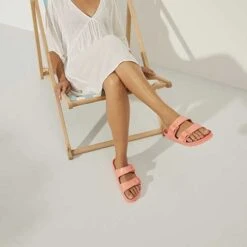 Birkenstock Arizona EVA Sandal - Coral Peach- Medium/Narrow -Sport Footwear Shop 1022367 f look f
