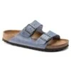 Birkenstock Arizona SFB Oil Leather Sandal - Dusty Blue - Regular/Wide -Sport Footwear Shop 1022477