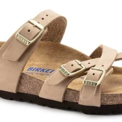 Birkenstock Women's Franca Nubuck Soft Footbed - Sandcastle- Regular/Wide -Sport Footwear Shop 1022956 detail 1