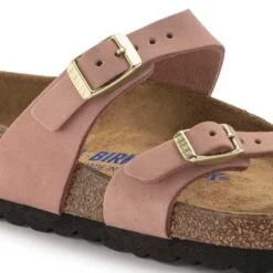 Birkenstock Women's Mayari NuBuck Soft Footbed - Old Rose- Regular/Wide -Sport Footwear Shop 1023964 detail 1
