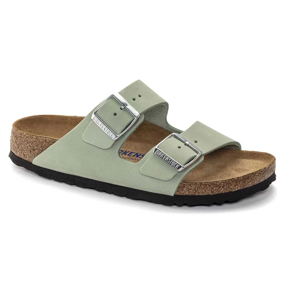 Birkenstock Women's Arizona Nubuck - Matcha- Medium/Narrow 3 Birkenstock Women's Arizona Nubuck - Matcha- Medium/Narrow
