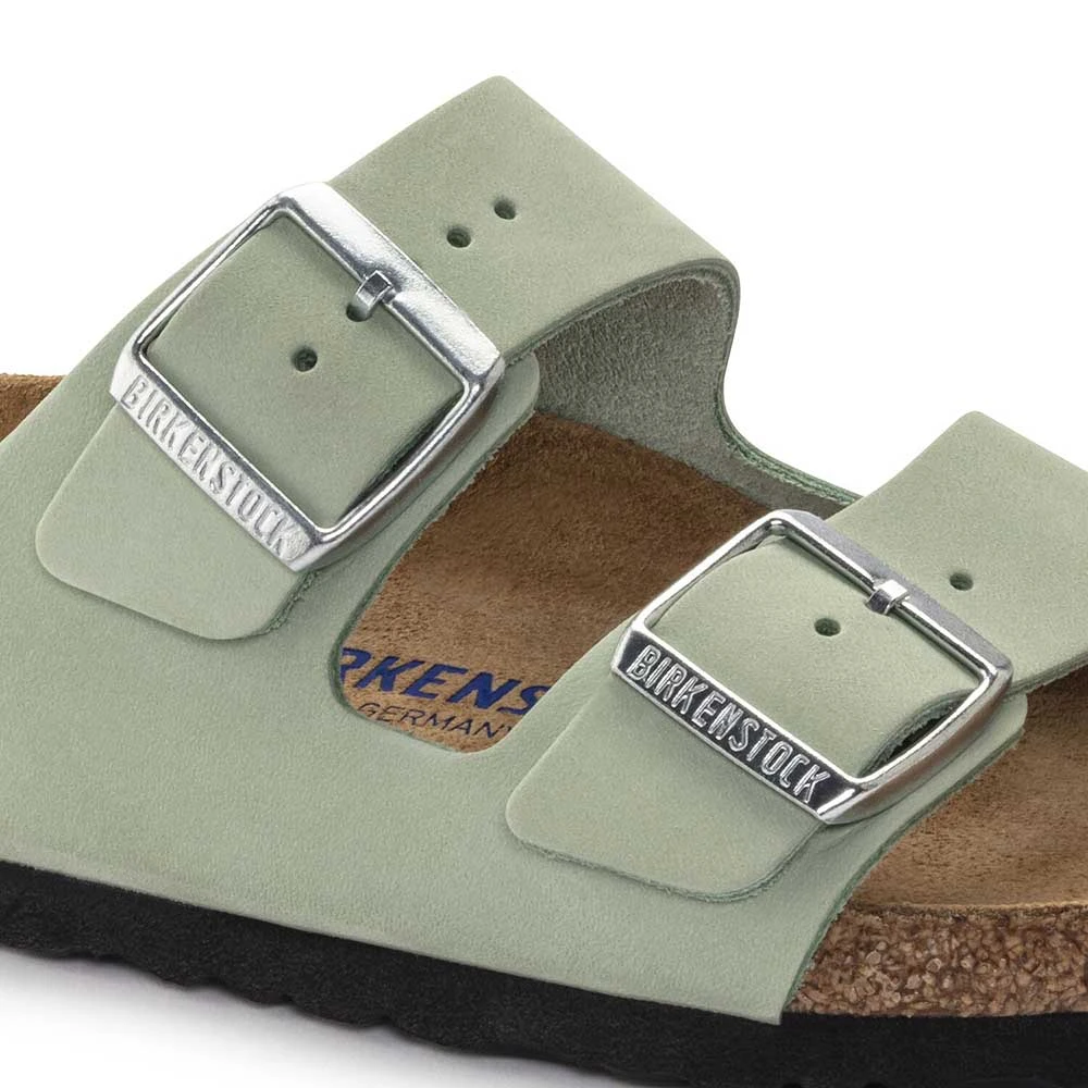 Birkenstock Women's Arizona Nubuck - Matcha- Medium/Narrow 8 Birkenstock Women's Arizona Nubuck - Matcha- Medium/Narrow - Image 6