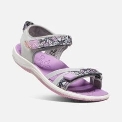 Keen Big Kids' Verano Sandal - Vapor/African Violet 8 Keen Big Kids' Verano Sandal - Vapor/African Violet -Sport Footwear Shop 1024829 3Q PDP 1