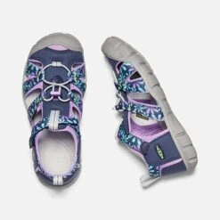 Keen Big Kids' Seacamp II CNX Sandal - Black Iris/African Violet -Sport Footwear Shop 1025149 PLD PDP