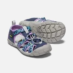 Keen Big Kids' Seacamp II CNX Sandal - Black Iris/African Violet -Sport Footwear Shop 1025149 PPS PDP