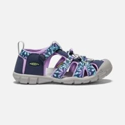 Keen Big Kids' Seacamp II CNX Sandal - Black Iris/African Violet
