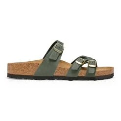 Birkenstock Women's Franca Nubuck Sandal - Thyme - Regular/Wide -Sport Footwear Shop 1025725 side