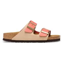 Birkenstock Women's Arizona Nubuck Sandal - Mars/Sandcastle - Regular (B) -Sport Footwear Shop 1025757 side
