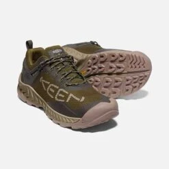 Keen Men's NXIS Evo WP Hiking Shoe - Dark Olive/Black Olive - Regular (D) -Sport Footwear Shop 1025909 PPS PDP 1
