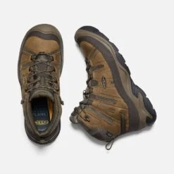 Keen Men's Circadia Mid WP Hiking Boot- Bison/Brindle- Wide (2E) -Sport Footwear Shop 1026841 PLD PDP