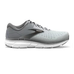 BROOKS Men's Dyad 11 Running Shoe - Grey/Black/White - Wide (2E)