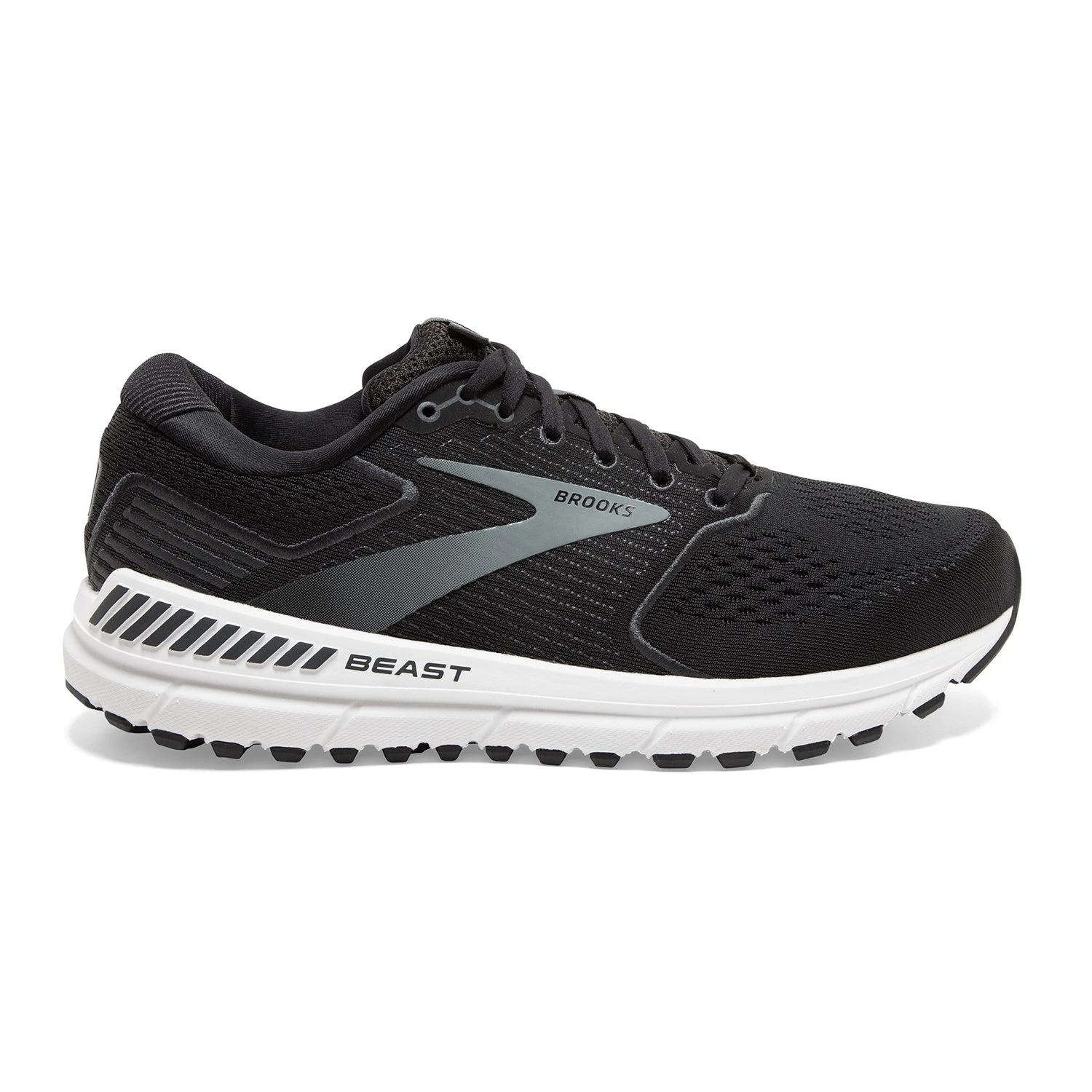 BROOKS Men's Beast 20 Running Shoe - Black/Ebony/Grey - Extra Wide (4E) 3 BROOKS Men's Beast 20 Running Shoe - Black/Ebony/Grey - Extra Wide (4E)