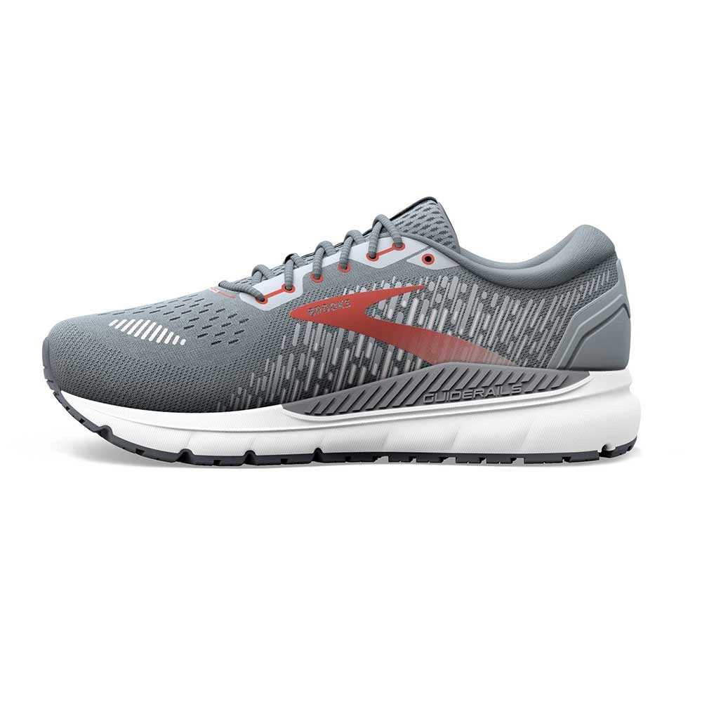 BROOKS Men's Addiction GTS 15 Running Shoe - Grey/Ebony/Chili Oil - Regular (D) 4 BROOKS Men's Addiction GTS 15 Running Shoe - Grey/Ebony/Chili Oil - Regular (D) - Image 2