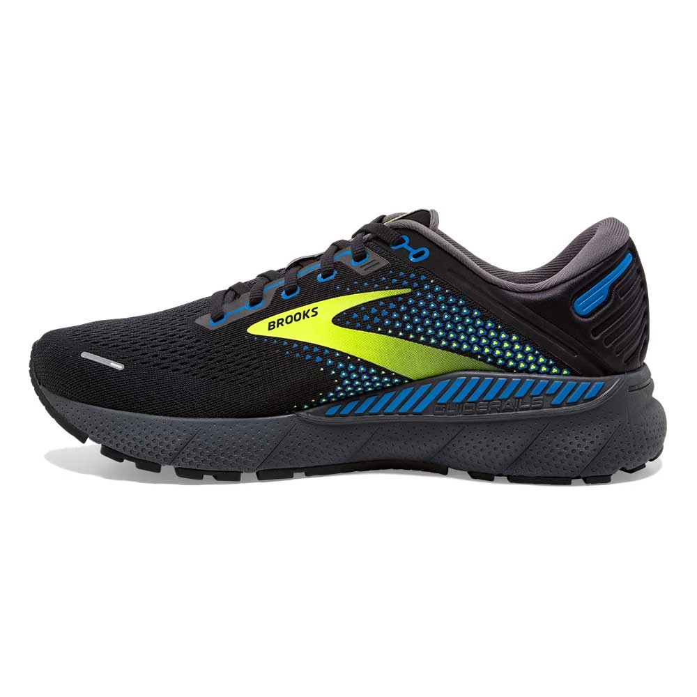 BROOKS Men's Adrenaline GTS 22 Running Shoe- Black/Blue/Nightlife- Regular (D) 6 BROOKS Men's Adrenaline GTS 22 Running Shoe- Black/Blue/Nightlife- Regular (D) - Image 4