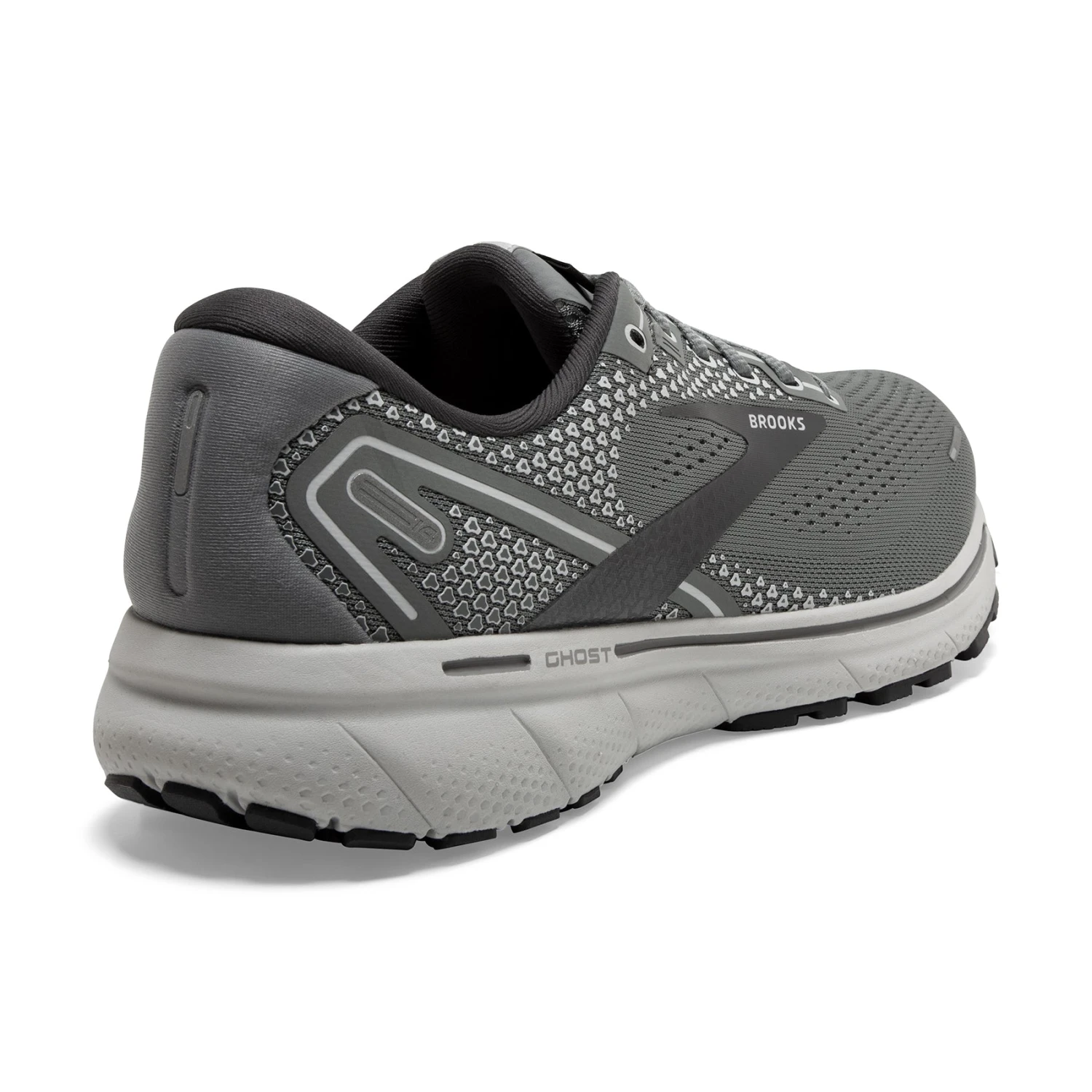 BROOKS Men's Ghost 14 Running Shoe - Grey/Alloy/Oyster — Regular (D) 4 BROOKS Men's Ghost 14 Running Shoe - Grey/Alloy/Oyster — Regular (D) - Image 2