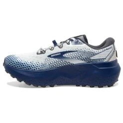 BROOKS Men's Caldera 6 Trail Running Shoe - Oyster/Blue Depths/Pearl - Regular (D) -Sport Footwear Shop 110379 071 M Caldera 6