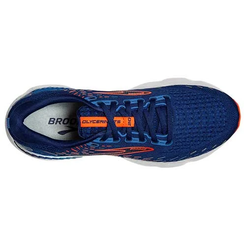 BROOKS Men's Glycerin GTS 20 Running Shoe - Blue Depths/Palace Blue/Orange - Regular (D) 7 BROOKS Men's Glycerin GTS 20 Running Shoe - Blue Depths/Palace Blue/Orange - Regular (D) - Image 5