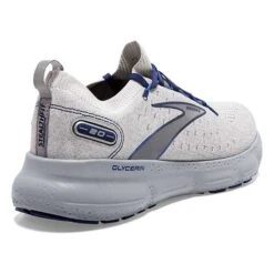 BROOKS Men's Glycerin StealthFit 20 Running Shoe - Oyster/Alloy/Blue Depths - Regular (D) 11 BROOKS Men's Glycerin StealthFit 20 Running Shoe - Oyster/Alloy/Blue Depths - Regular (D) -Sport Footwear Shop 110384 081 H Glycerin StealthFit 20