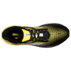 BROOKS Men's Hyperion Max Running Shoe- Black/Blazing Yellow/White- Regular (D) -Sport Footwear Shop 110390 078 O Hyperion Max