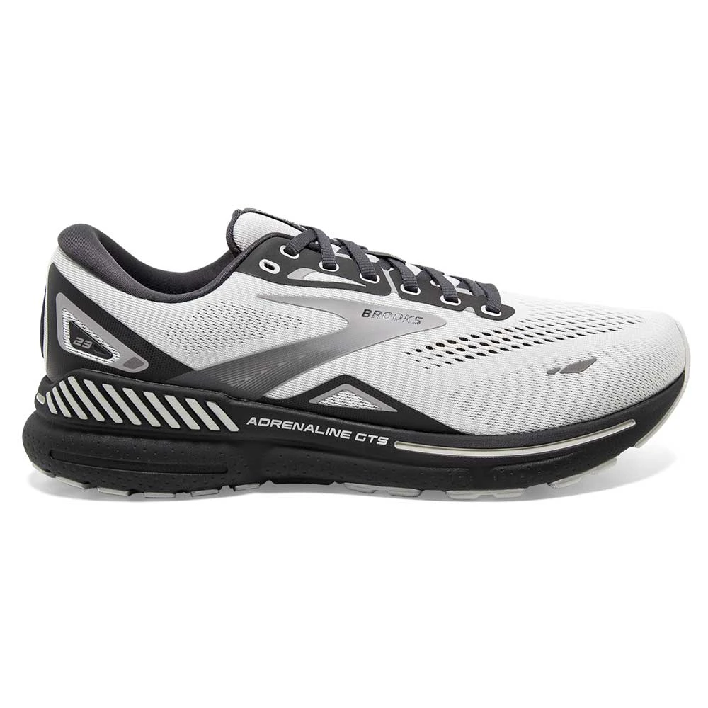 BROOKS Men's Adrenaline GTS 23 Running Shoe - Oyster/Ebony/Alloy- Wide (2E) 3 BROOKS Men's Adrenaline GTS 23 Running Shoe - Oyster/Ebony/Alloy- Wide (2E)