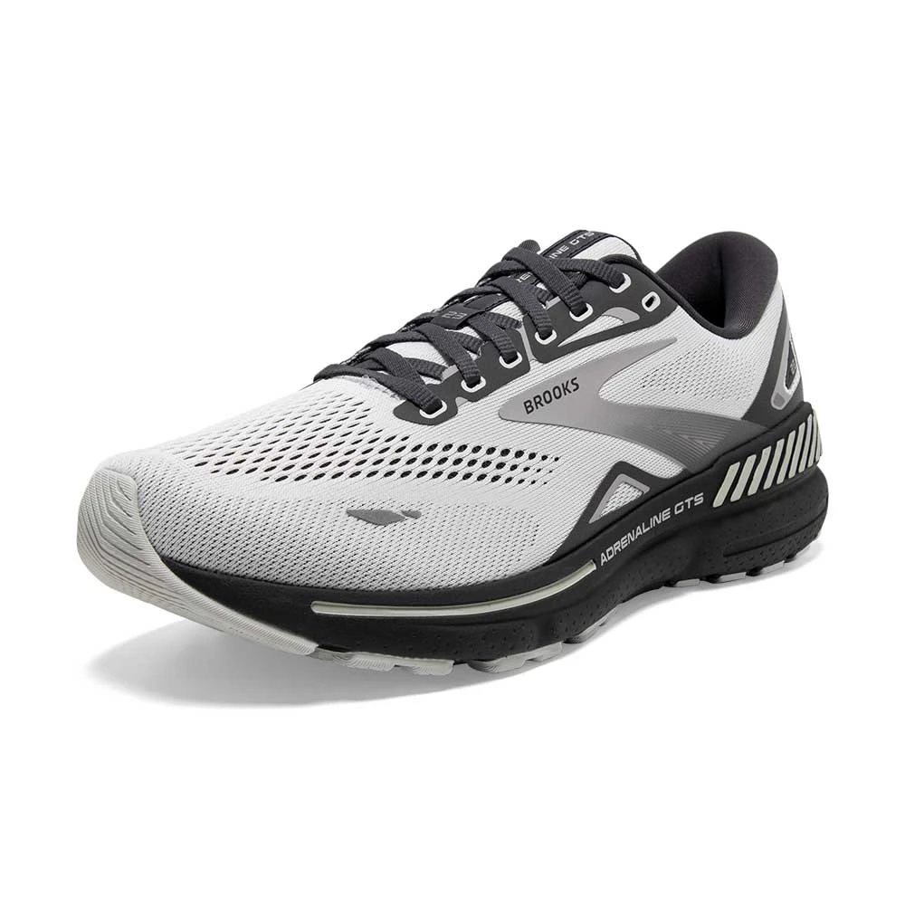 BROOKS Men's Adrenaline GTS 23 Running Shoe - Oyster/Ebony/Alloy- Wide (2E) 5 BROOKS Men's Adrenaline GTS 23 Running Shoe - Oyster/Ebony/Alloy- Wide (2E) - Image 3