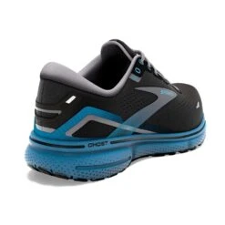 BROOKS Men's Ghost 15 Running Shoe- Black/Blackened Pearl/Blue- Regular (D) -Sport Footwear Shop 110393 056 H Ghost 15