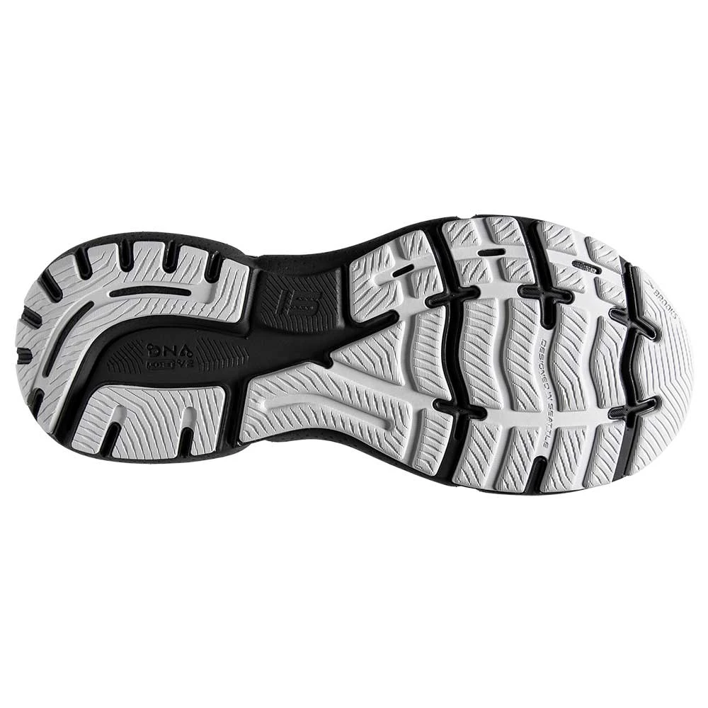 BROOKS Men's Ghost 15 Running Shoe- White/Ebony/Oyster 8 BROOKS Men's Ghost 15 Running Shoe- White/Ebony/Oyster - Image 6