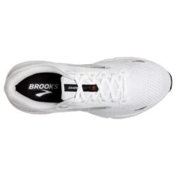 BROOKS Men's Ghost 15 Running Shoe- White/Black/Flame -Sport Footwear Shop 110393 184 O Ghost 15