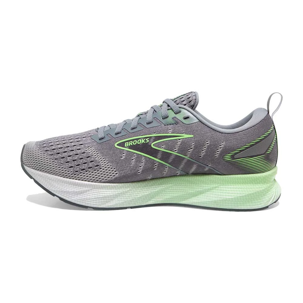 BROOKS Men's Levitate 6 Running Shoe- Primer Grey/Neon Green- Regular (D) 6 BROOKS Men's Levitate 6 Running Shoe- Primer Grey/Neon Green- Regular (D) - Image 4