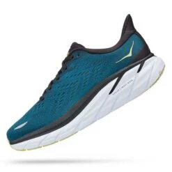 Hoka Men's Clifton 8 Running Shoe - Blue Coral/Butterfly— Regular (D) -Sport Footwear Shop 1119393 BCBT 4