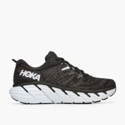 Hoka Men's Gaviota 4 - Black/White - Wide (2E) -Sport Footwear Shop 1123198 BWHT 7