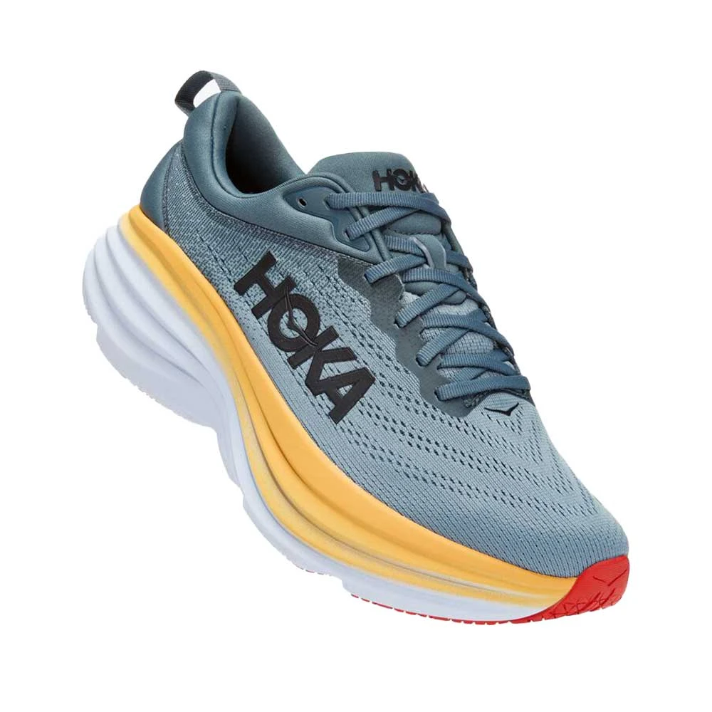 Hoka Men's Bondi 8 Running Shoe- Goblin Blue/Mountain Spring- Extra Wide (4E) 5 Hoka Men's Bondi 8 Running Shoe- Goblin Blue/Mountain Spring- Extra Wide (4E) - Image 3