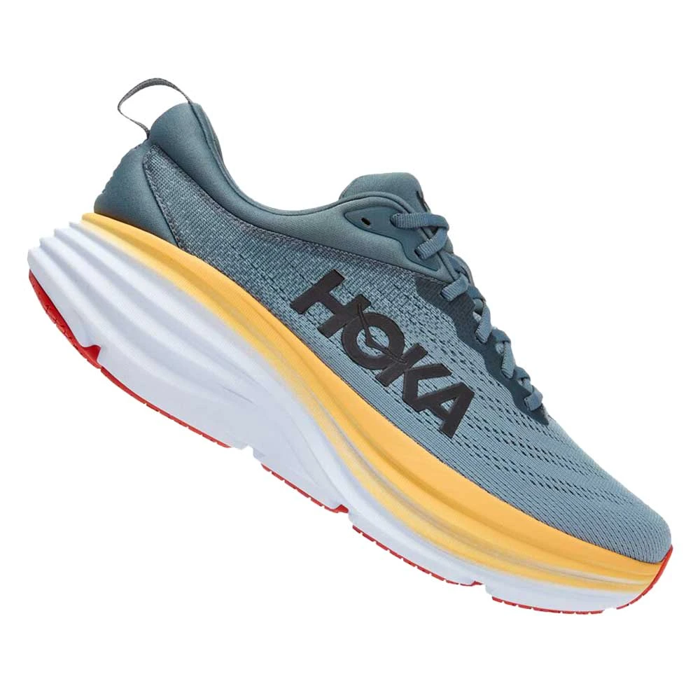 Hoka Men's Bondi 8 Running Shoe- Goblin Blue/Mountain Spring- Extra Wide (4E) 4 Hoka Men's Bondi 8 Running Shoe- Goblin Blue/Mountain Spring- Extra Wide (4E) - Image 2
