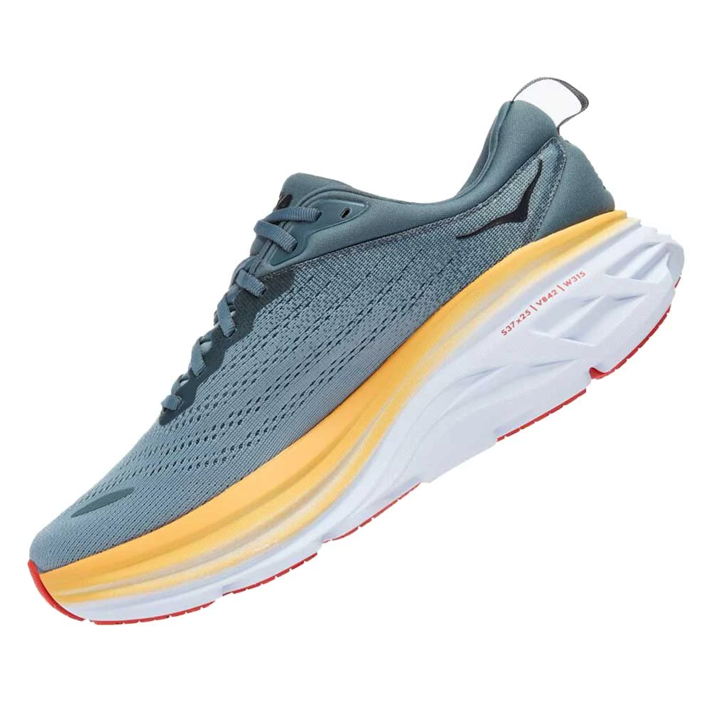 Hoka Men's Bondi 8 Running Shoe- Goblin Blue/Mountain Spring- Extra Wide (4E) 7 Hoka Men's Bondi 8 Running Shoe- Goblin Blue/Mountain Spring- Extra Wide (4E) - Image 5