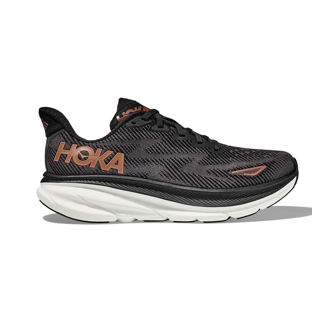 Hoka Women's Clifton 9 Running Shoe - Black/Copper - Wide (D) 3 Hoka Women's Clifton 9 Running Shoe - Black/Copper - Wide (D)