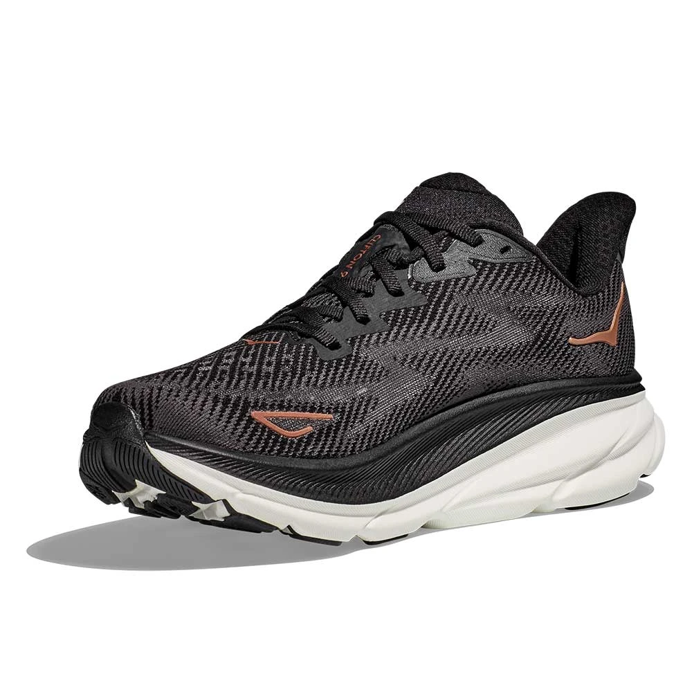 Hoka Women's Clifton 9 Running Shoe - Black/Copper - Wide (D) 5 Hoka Women's Clifton 9 Running Shoe - Black/Copper - Wide (D) - Image 3