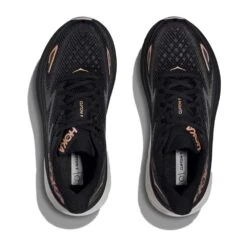 Hoka Women's Clifton 9 Running Shoe - Black/Rose Gold - Wide (D) 9 Hoka Women's Clifton 9 Running Shoe - Black/Rose Gold - Wide (D) -Sport Footwear Shop 1127896 BRGL 2