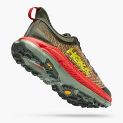 Hoka Men's Mafate Speed 4 Trail Shoe - Thyme/Fiesta- Regular (D) -Sport Footwear Shop 1129930 TFST 3